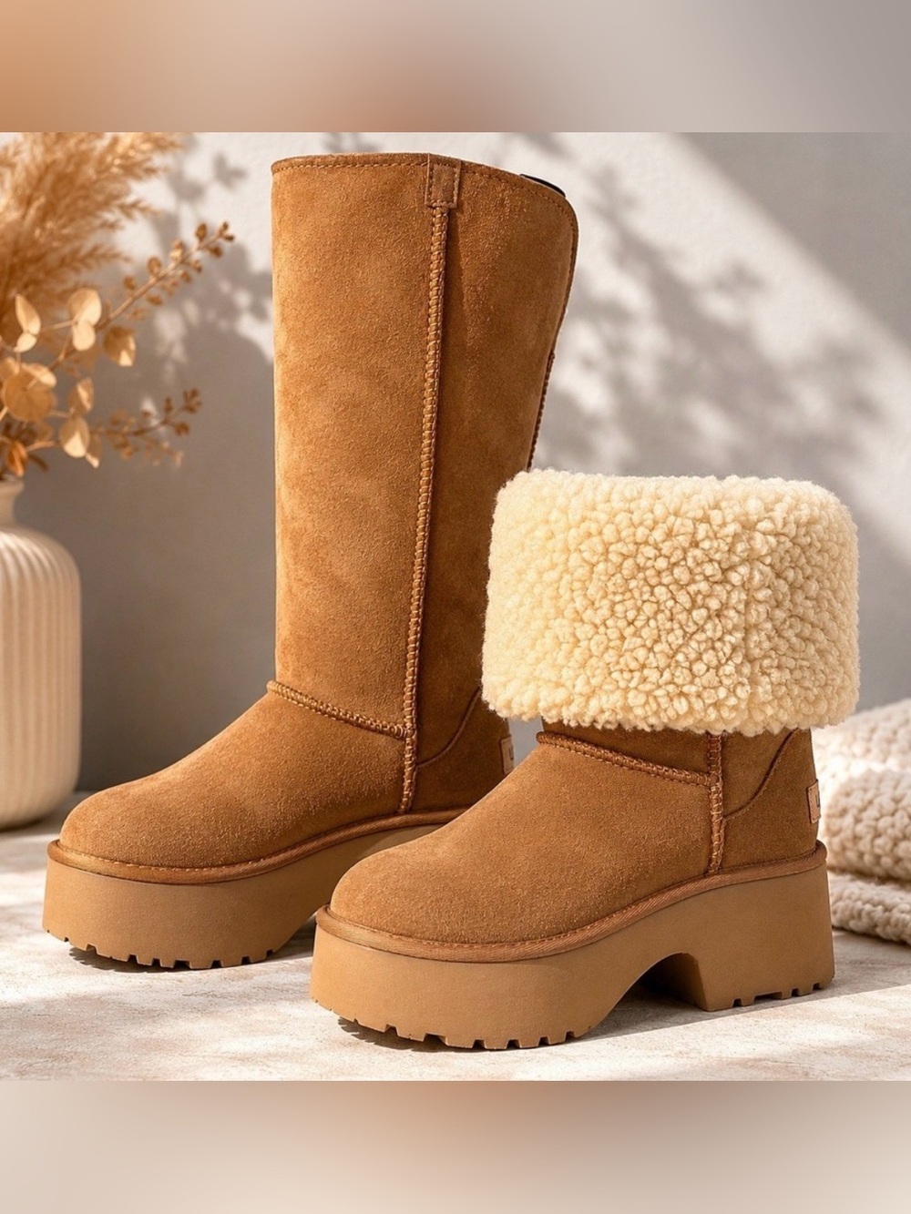 UGG Classic New Heights Cuffable Platform Boots